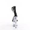 Pleaser - ADORE727RS Sandale à bride à la cheville, Pole dance chaussures - Noir/Transparent Product image